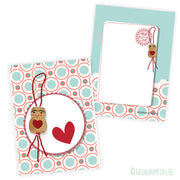 Kaartje in retro stijl