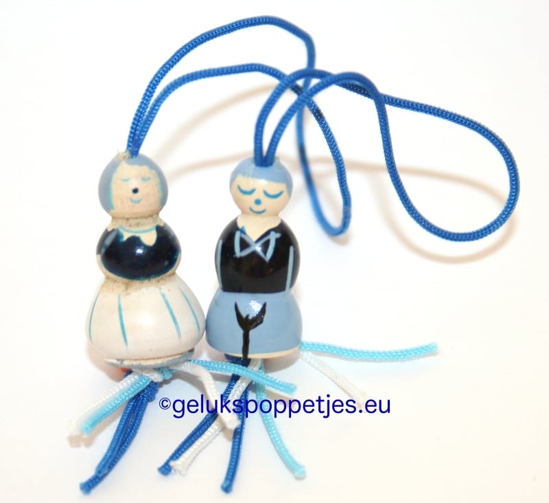 Gelukspoppetje delfts blauw paartje