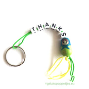 Sleutelhanger Danke für gelukspoppetje Matroesjka