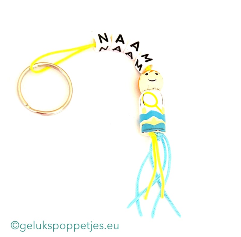 Mein Name ist Sleutelhanger und gelukspoppetje Tennisspieler