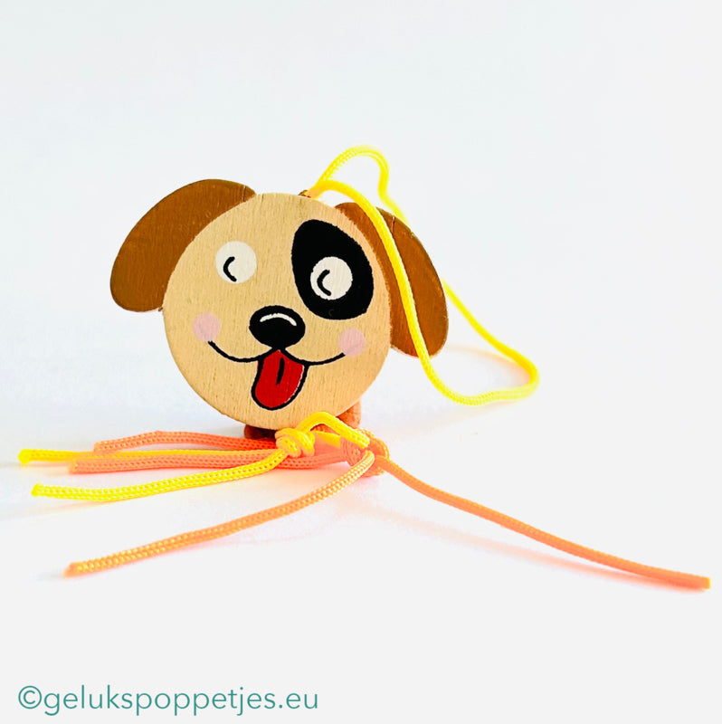 Gelukspoppetje honden hoofdje