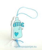 Gelukspoppetje babyflesje jungs