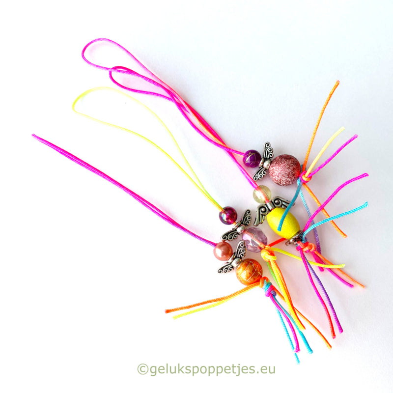 Gelukspoppetje engel handgemaakt