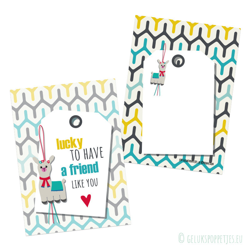 Kaartje hat Glück, eine Freundin wie dich zu haben.