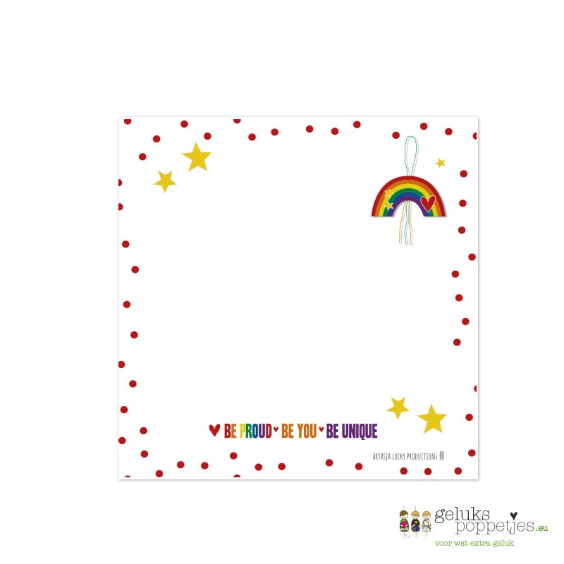 Notitieblokje Sei stolz