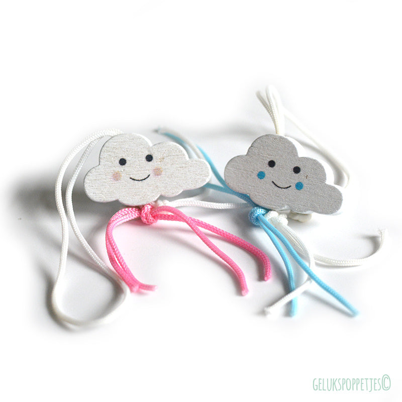 Gelukspoppetje wolkje blauw
