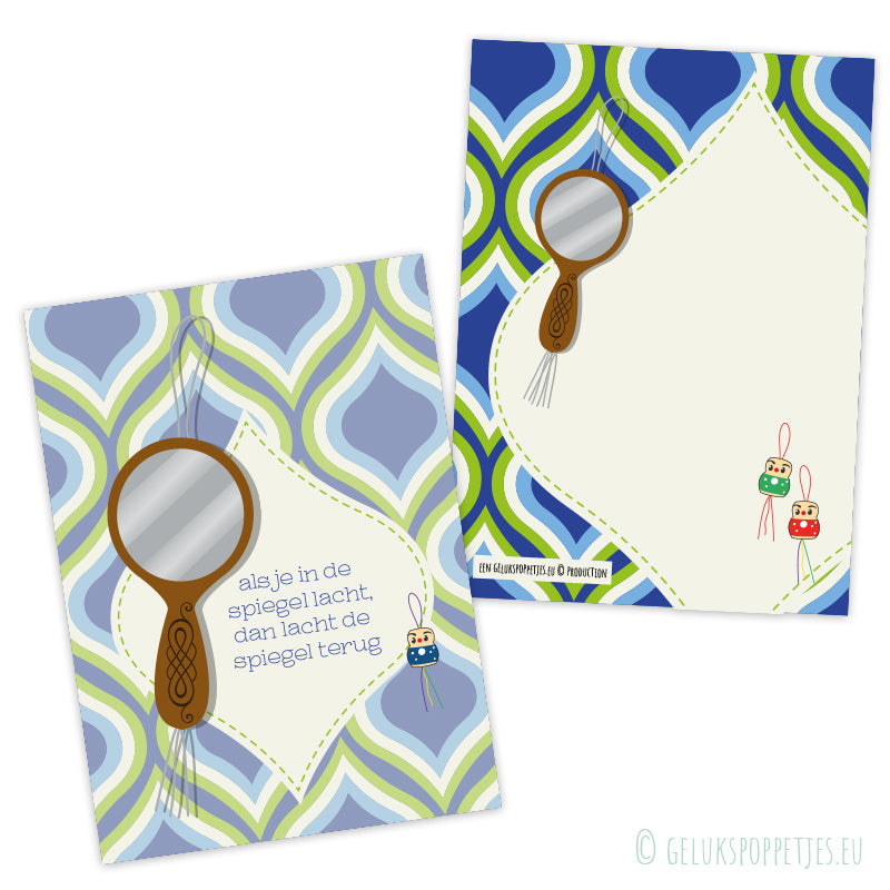 kaartje als je in de spiegel lacht
