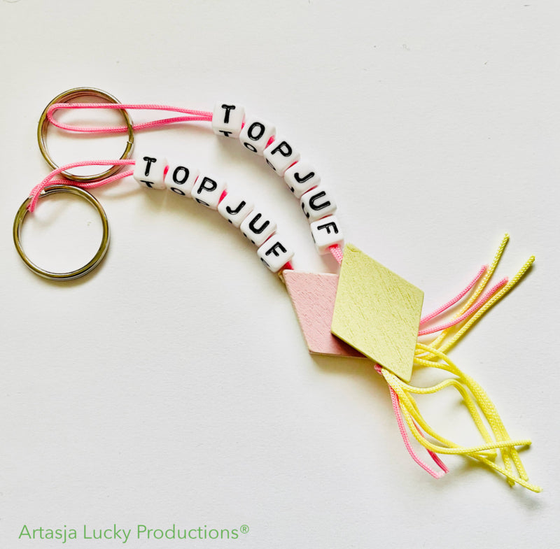 Kaartje „het was SPEKtaculair“ mit spekje sleutelhanger