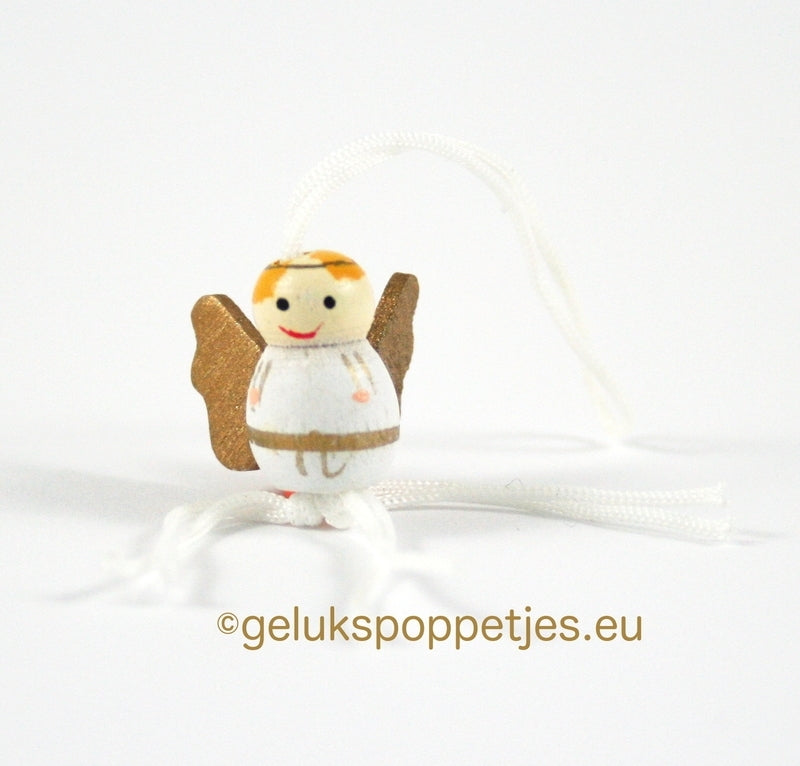 Gelukspoppetje engel met vleugel