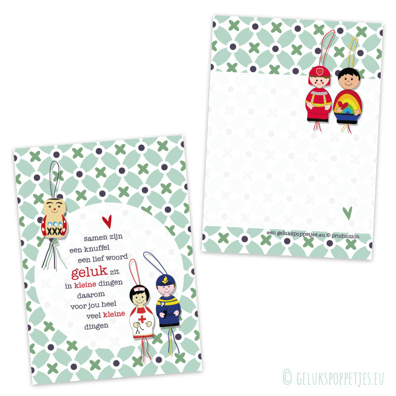 Kaartje geluk zit in kleinen Dingen pro 25 Stück