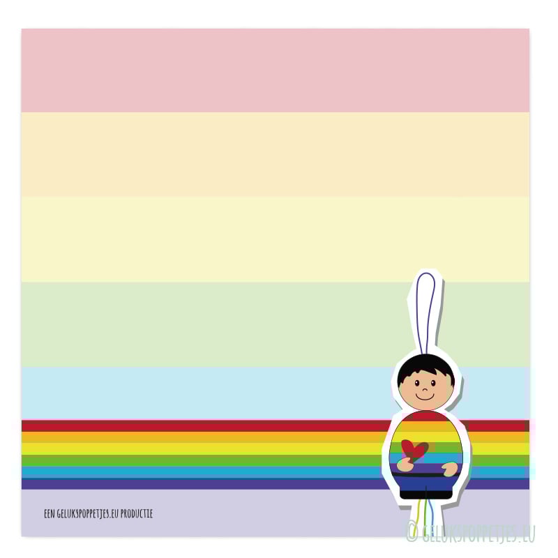 Notitieblokje regenboog