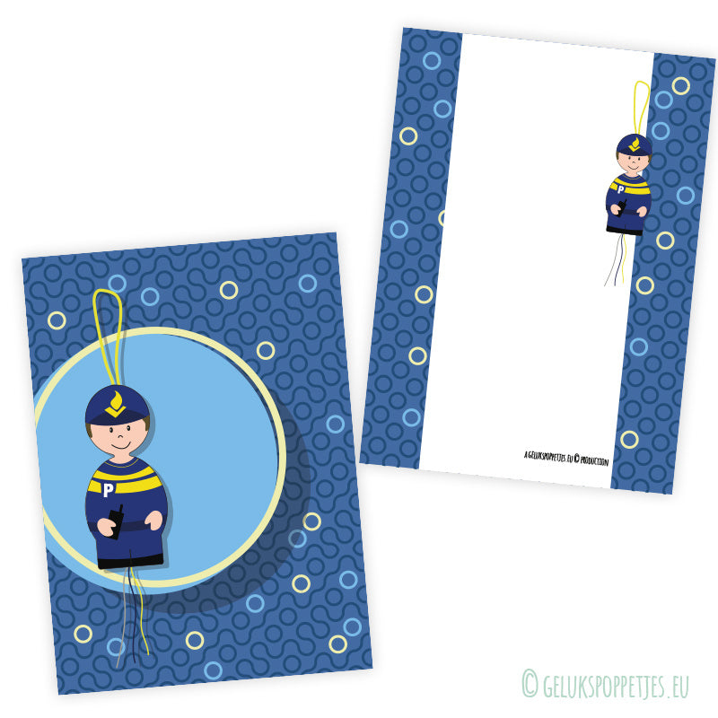 Kartje politie agent