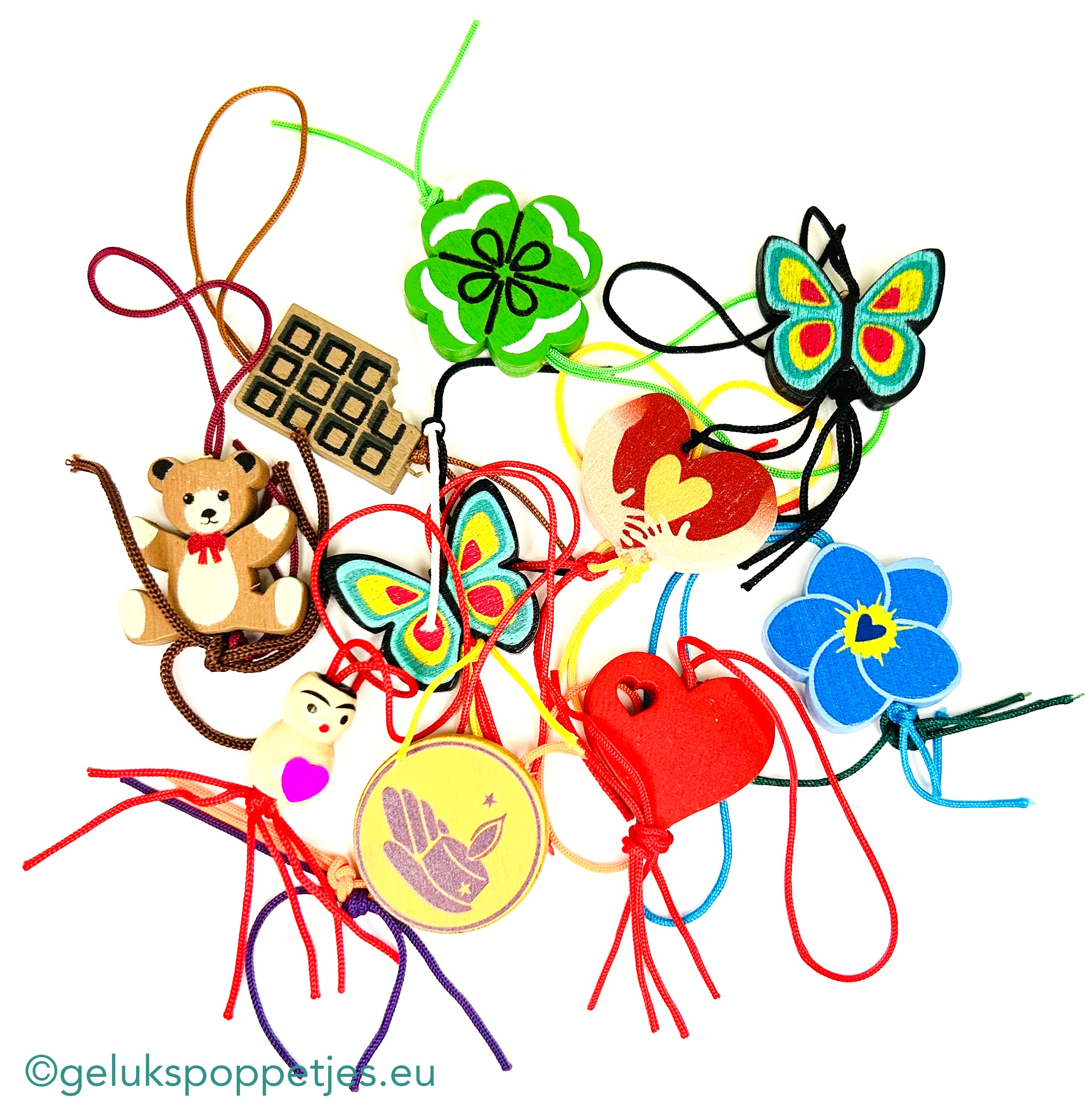 Gelukspoppetjes mischen sich zwischendurch