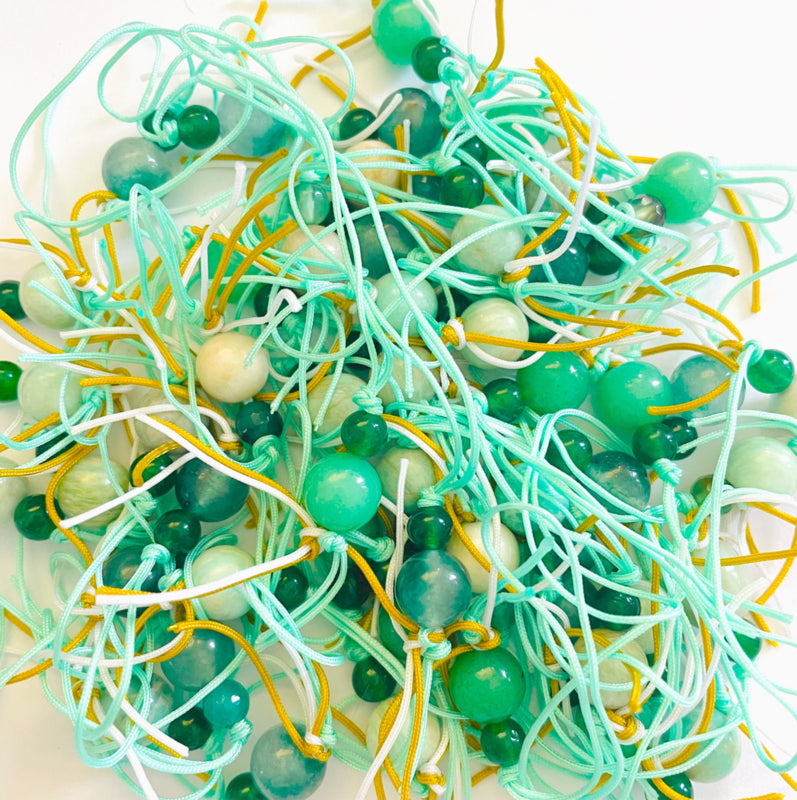 Gelukspoppetje groen natuursteen