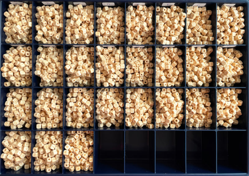 Vierkantige Houten Letterkralen von FSC Hout