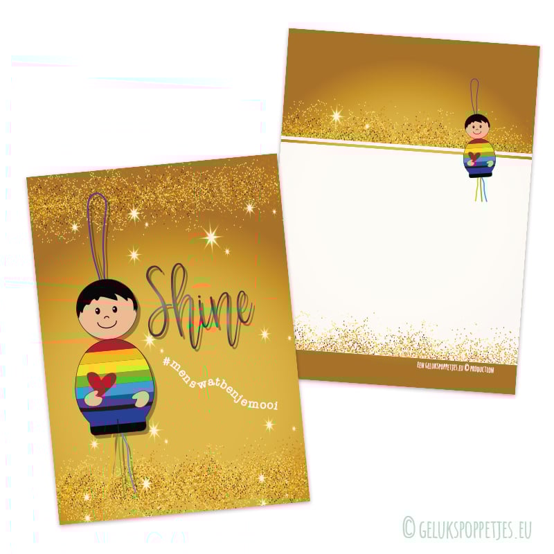 Gelukspoppetjes pen bedankt