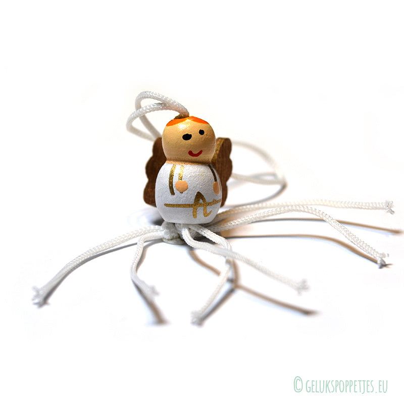 Gelukspoppetje engel met vleugel