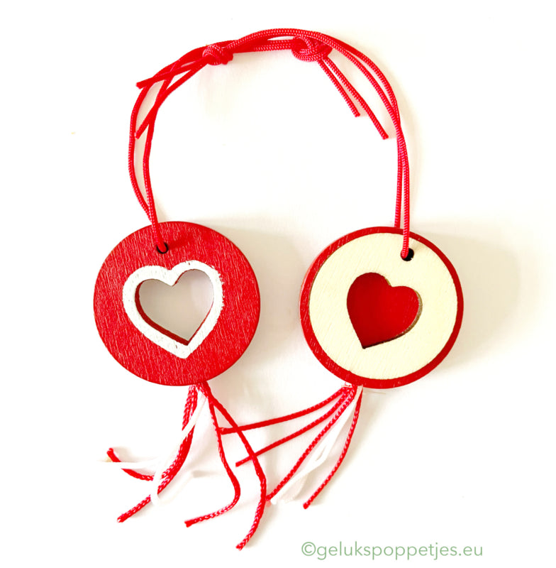 Gelukspoppetje mit opengewerkt hartje