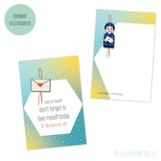 Affirmiekaartje Notiz an mich selbst