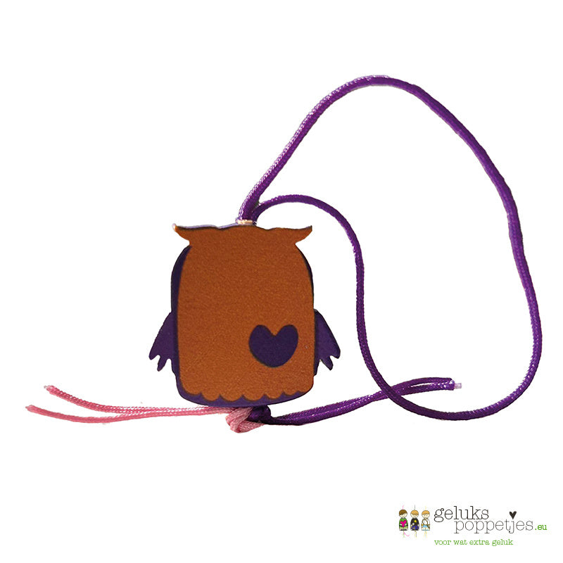 Gelukspoppetje uiltje met hartje