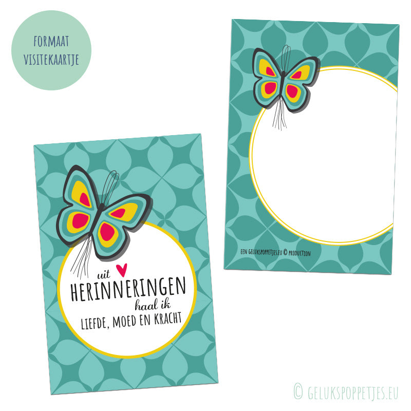 Affirmiekaartje herinneringen