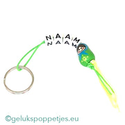 Naam sleutelhanger met gelukspoppetje matroesjka