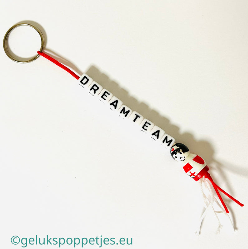 Sleutelhanger Dreamteam traf Gelukspoppetje Zustertje