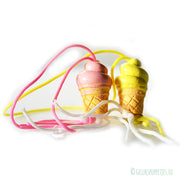 Gelukspoppetje roze of gel ijsje