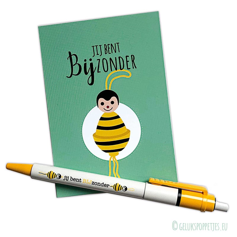 Gelukspoppetjes pen jij gebogen BIJzonder