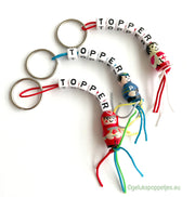 Sleutelhanger Topper mit gelukspoppetje verpleegkundige