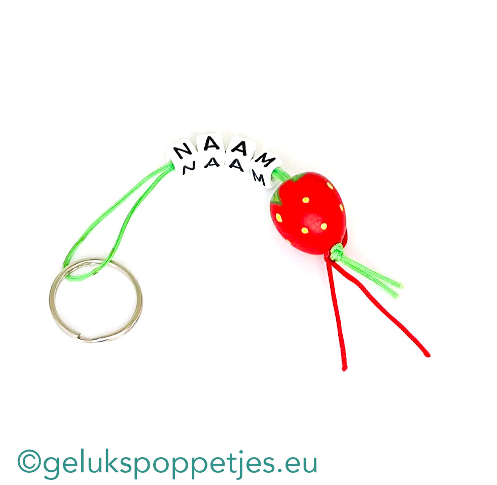 Naam Sleutelhanger mit Gelukspoppetje Fruit