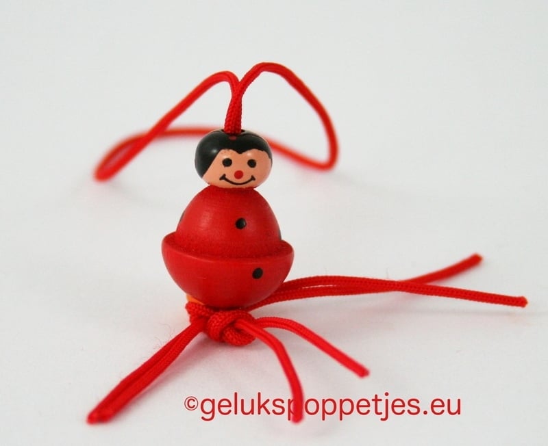Gelukspoppetje mini lieveheersbeestje