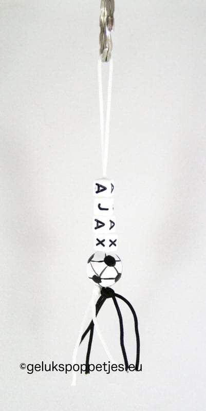 Sleutelhanger AJAX mit gelukspoppetje voetbal