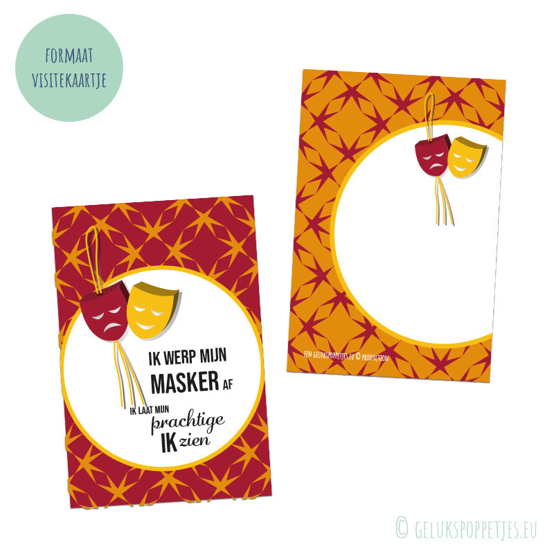 Die Bestätigungskarte muss von mir maskiert werden