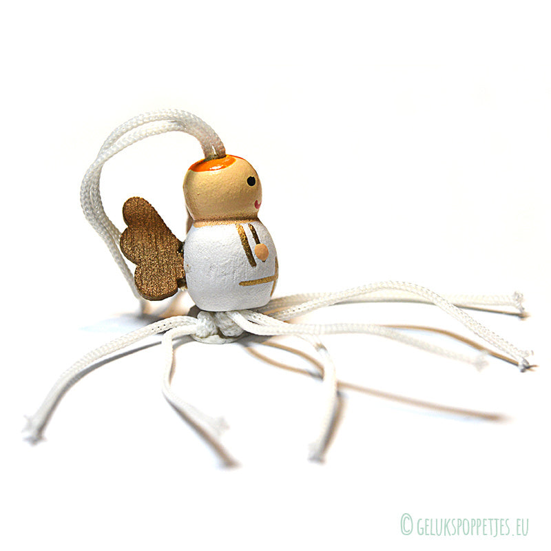 Gelukspoppetje engel met vleugel