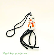 Gelukspoppetje sneeuwpop