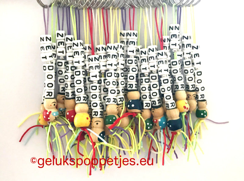 Der Schlüsselhalter ist von der Tür her mit der richtigen Farbe versehen