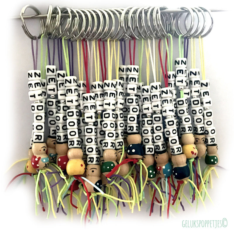 Der Schlüsselhalter ist von der Tür her mit der richtigen Farbe versehen