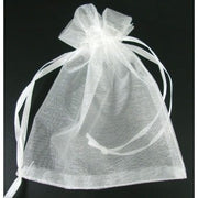 100 Witte Organza Zakjes