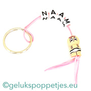 Naam Sleutelhanger mit Gelukspoppetje Baby Meisje
