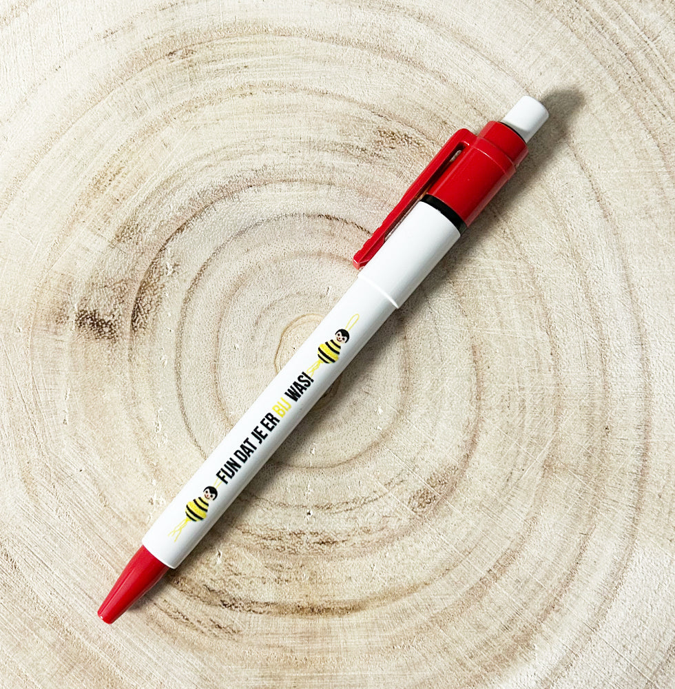 Gelukspoppetjes pen fijn that je er BIJ was