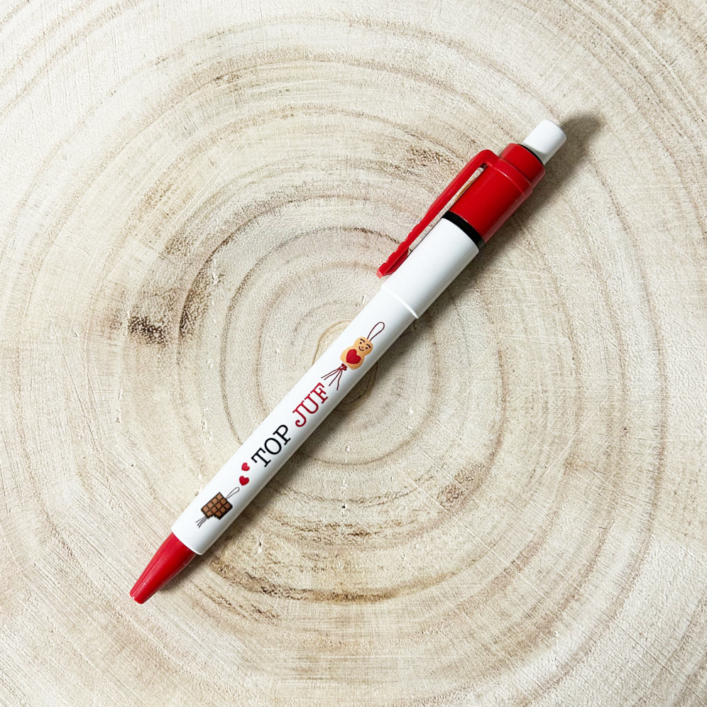 Gelukspoppetjes pen topjuf