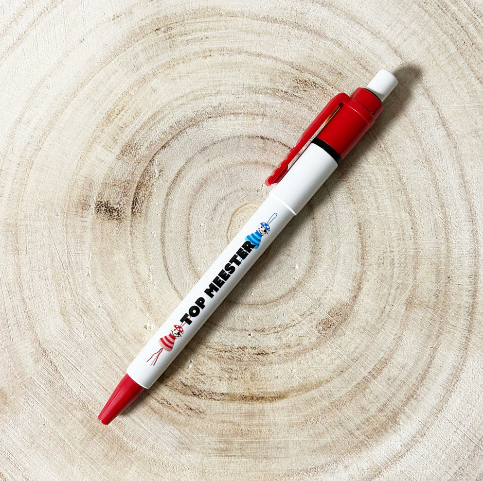 Gelukspoppetjes pen top meester