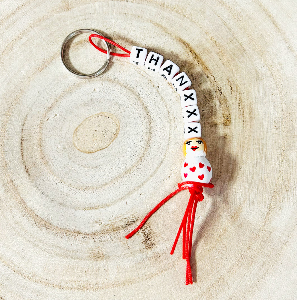 Schlüsselanhänger THANXXX mit dem Herzensdieb-Glücksbringer